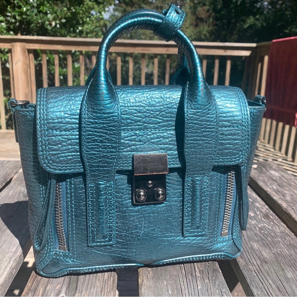 3.1 Phillip lim mini pashli in turquoise